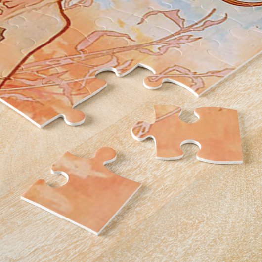 Art Nouveau Poster van Alphonse Mucha - Summer Gir Legpuzzel (Zijkant)