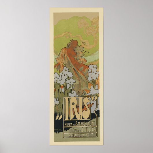 Art Nouveau-Posters - Iris Poster (Voorkant)