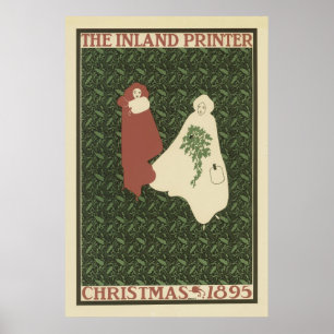 Art Nouveau-Posters - kerstPoster Poster