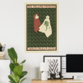 Art Nouveau-Posters - kerstPoster Poster (Thuiskantoor)