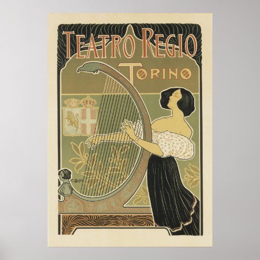 Art Nouveau Posters - Teatro Regio (Voorkant)