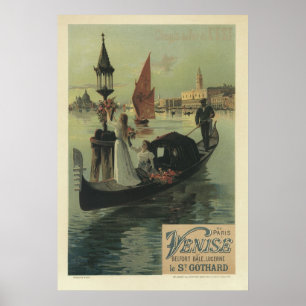 Art Nouveau-Posters - Venetië/Parijs Poster