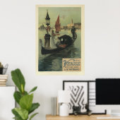 Art Nouveau-Posters - Venetië/Parijs Poster (Thuiskantoor)