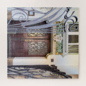 Art Nouveau Praag Deur Legpuzzel (Horizontaal)