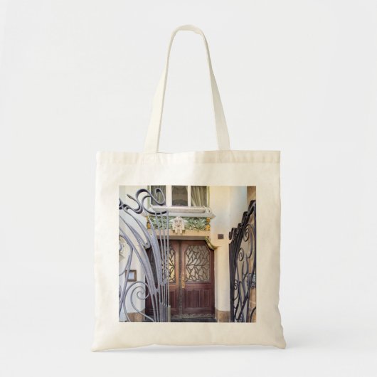 Art Nouveau Praag Deur Tote Bag (Voorkant)