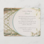 Art Nouveau pracht: bruiloft informatie Informatiekaartje (Voorkant)