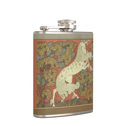 Art Nouveau Prancing Horse Heupfles (Rechts)