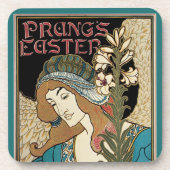  Art Nouveau, Prang's Paaspublicaties Bier Onderzetter (Voorkant)