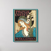  Art Nouveau, Prang's Paaspublicaties Canvas Afdruk (Voorkant)