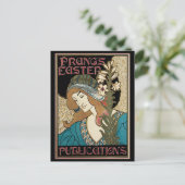  Art Nouveau, Prang's Paaspublicaties Feestdagenkaart (Staand voorkant)