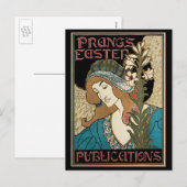  Art Nouveau, Prang's Paaspublicaties Feestdagenkaart (Voorkant / Achterkant)