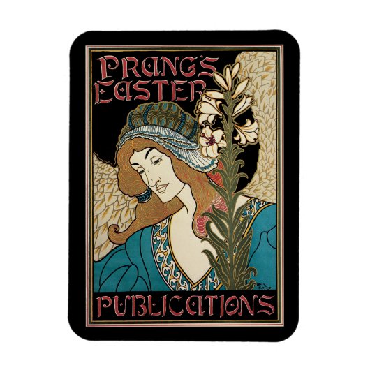  Art Nouveau, Prang's Paaspublicaties Magneet (Verticaal)