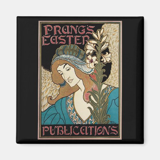 Art Nouveau, Prang's Paaspublicaties Magneet (Voorkant)