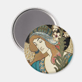  Art Nouveau, Prang's Paaspublicaties Magneet (Voorkant / Achterkant)