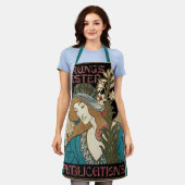  Art Nouveau, Prang's Paaspublicaties Schort (Gedragen)