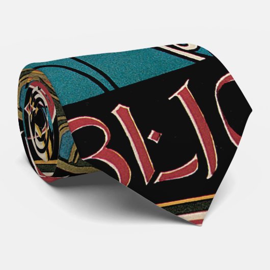  Art Nouveau, Prang's Paaspublicaties Stropdas (Opgerold)