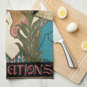 Art Nouveau, Prang's Paaspublicaties Theedoek (Quarter Fold)