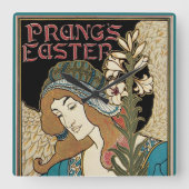 Art Nouveau, Prang's Paaspublicaties Vierkante Klok (Voorkant)