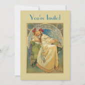 Art Nouveau Princess Bridal Shower Kaart (Voorkant)