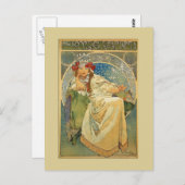 Art Nouveau Princess Briefkaart (Voorkant / Achterkant)