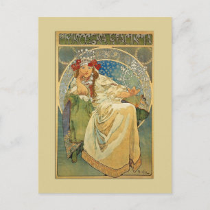 Art Nouveau Princess Briefkaart