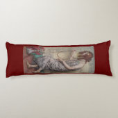 Art nouveau princess en haar apenschilderij lichaamskussen (Achterkant)