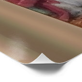 Art nouveau princess en haar apenschilderij perfect poster (Hoek)