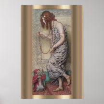 Art nouveau princess en haar apenschilderij
