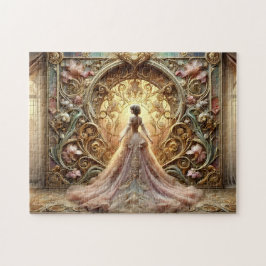 Art Nouveau Princess Fantasy Art Elegant Gown Legpuzzel