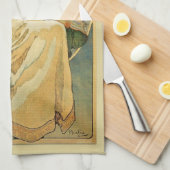 Art Nouveau Princess Hyacinth Kitchen Towel Theedoek (Quarter Fold)