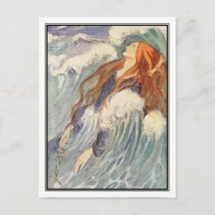 Art Nouveau Princess van Florence Harrison Briefkaart