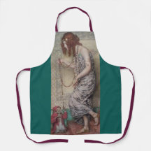 Art nouveau prinses en haar aap elegante kunst