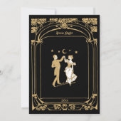 Art Nouveau Prom Kaart (Achterkant)