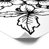 Art Nouveau Rabbit Coloring Poster 1 (Hoek)