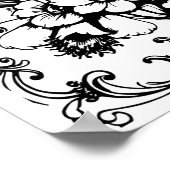 Art Nouveau Rabbit Coloring Poster 3 (Hoek)