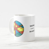 Art Nouveau Raidho Rune Mok – BALANS! (Voorkant links)