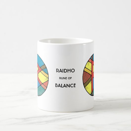 Art Nouveau Raidho Rune Mok - BALANS! (Center)