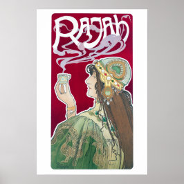  Art Nouveau Rajah Coffee Poster