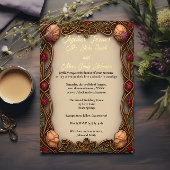 Art Nouveau Rand & Folie belettering - Folie Uitnodiging