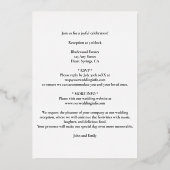 Art Nouveau Rand & Folie belettering - Folie Uitnodiging (Achterkant)