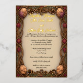 Art Nouveau Rand & Folie belettering - Uitnodiging (Voorkant)