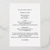 Art Nouveau Rand & Folie belettering - Uitnodiging (Achterkant)