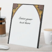 Art Nouveau Reclamebord Met Voetstuk (Insitu)