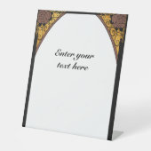 Art Nouveau Reclamebord Met Voetstuk (Voorkant)