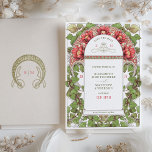 Art Nouveau Red Lotus Save the Date Kaart<br><div class="desc">Maak je speciale dag elegant bekend met onze Art Nouveau Red Lotus Save the Date Invitation. Deze prachtig vormgegeven uitnodiging heeft een boeiend bloemthema met rijke bordeaux rode lotusbloemen en weelderige groene bladeren, verweven met subtiele art nouveau accenten in sepia en gouden tinten. De ingewikkelde art nouveau-stijl biedt een tijdloze...</div>