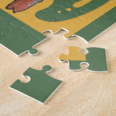 Art Nouveau Red Parrot Legpuzzel (Zijkant)