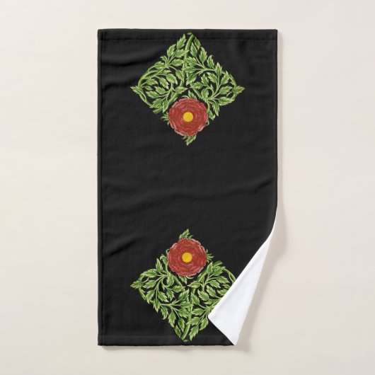 Art Nouveau Red Rose De Morgan Bad Handdoek (Handdoek)