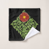 Art Nouveau Red Rose De Morgan Bad Handdoek (Wasdoekje)