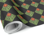 Art Nouveau Red Rose De Morgan Cadeaupapier (Rol Hoek)