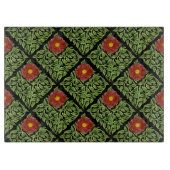 Art Nouveau Red Rose De Morgan Snijplank (Voorkant)